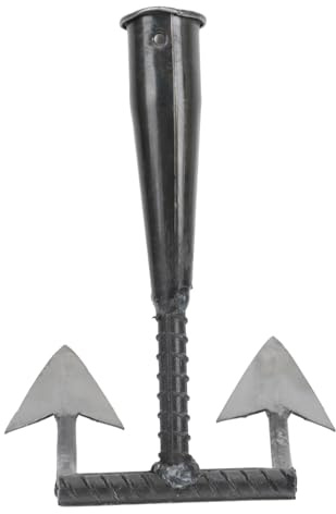FONDOTIN Triangolare Carbonio Attrezzo da Giardino Leggero e Portatile per Orto e Serra Multiuso per Sarchiatura Scavo e Dissodamento Strumento Resistente ed Efficiente per Lavori Agricoli