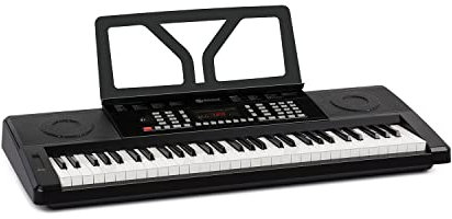 Schubert Etude 61 MK II Digital Keyboard - Tasten-Keyboard, 61 Tasten, Klavier, E-piano, Lern- und Aufnahmefunktion, 50 Demo-Songs, 300 Klänge/Rhythmen, Netz- und Batteriebetrieb, schwarz