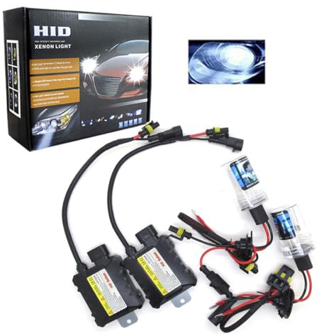 Boomboost Kit Xenon HID 55W 10000K H4 Alimentatore Nascosto Lampadina Faro 12V