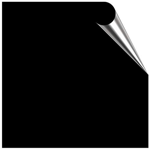 Bolsover Designs 50 x Black Matt Tile Stickers for 15cm x 15cm / 150mm x 150mm / 6 Inch Waterproof for Kitchen, Splashback, for Bathroom, Self Adhesive, Peel and Stick On, Removable for Renters