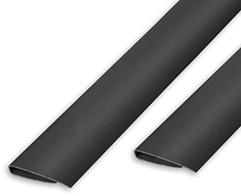 Ribelli Striscia terminale Profilo terminale Profilo di Copertura per tapettino di Protezione della Privacy, colorazione:Antracite, Taglia:100 cm (1 x 100 cm), Elementi:Striscia di Chiusura