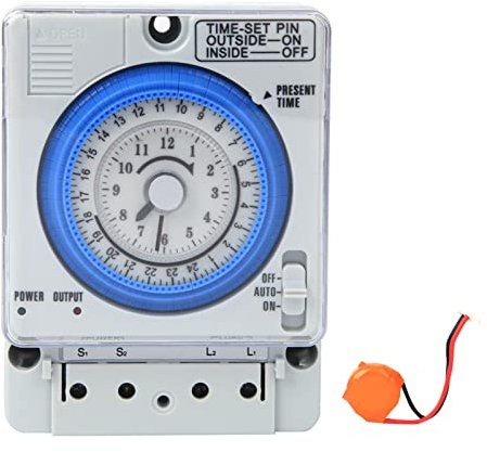 Relè interruttore orario 24 ore TB-388 Timer meccanico AC220V 10A Interruttore timer digitale per lampada