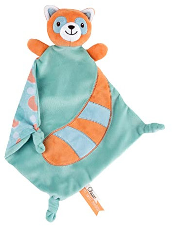 Chicco Red Panda Doudou, Manta de Agego Sauve y Aterciopelada, De Colores Suaves y Neutros, Peluche Óptimo Bebés y Regalo Recién Nacido