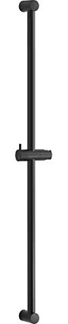 OFFO Barra de Ducha de 100 cm,Barra de Ducha de Pared,Distancia Regulable de 60 a 100 cm, con Soporte Ducha Barra,Recambio Barra Ducha,Negro Mate
