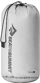 Sea to Summit Ultra-SIL Stuff Sack, Ultralight Outdoor and Travel Storage, 8 Liter, Highrise Grey