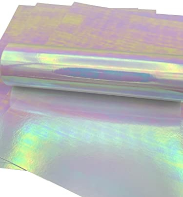 5 Blatt A4 Premium holografischer Karton in Austernrosa mit Prisma-Effekt, einseitig 220 g/m², Umschlag 80 lb