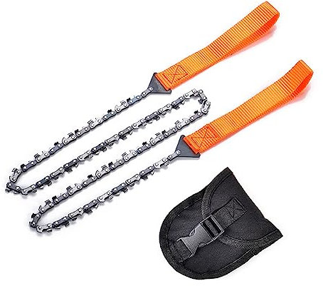 Fexplendid scies pour camping et randonnée, scie chaine à main, Scie de poche portable: outil de coupe fiable pour les aventures en plein air et le jardinage (36in/48teeth/o-n-s)