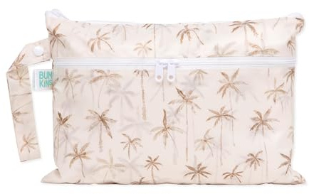 Bumkins Pochette imperméable et humide pour bébé, voyage, maillot de bain, couches en tissu, pièces de pompe, piscine, vêtements de sport, articles de toilette, sangle à poussette, garderie, sac
