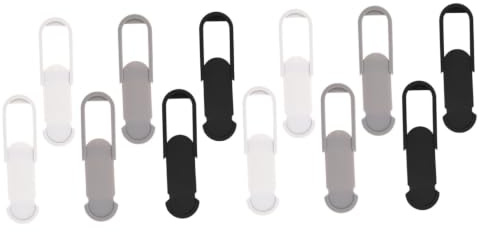 Uonlytech 12stücke Teiliges Webcam Cover Für Computer Und Handy Datenschutzabdeckung Weiß Schwarz Und Silbergrau Privatsphäre-Schutz Für Laptop Und Smartphone Installieren Bedienen