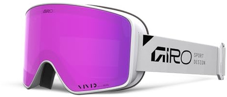 Giro Method skidglasögon skidglasögon snowboardglasögon unisize | VIVID ZEISS skivor, EXV vidsynlighet, EVAK anti-dimma, OTG lämpliga, hjälmkompatibla | färg: staplade vita – glas: rosa/infraröda