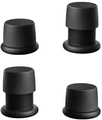 4Pcs Adjustable Furniture Bed Risers,Chair Risers,1.6-2.5 Inch Anti Slip Couch Risers Table Leg Extenders,for Desks Couches Sofas Table(Set of 4 Black)