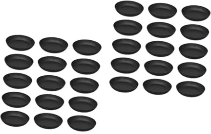 TOYANDONA 2 Ensembles Plateau Rond Plastique pour Pots De Fleurs De Soucoupes pour Bonsai Jardinage Débordement Durable Facile 25 Pièces * 2