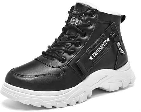 Yeeteepot Casual Stivali Donna Invernali Caldo Scarpe Neve Stivaletti | Comode Caldo Outdoor Stivali Moda Camminata Stivaletti Antiscivolo Escursionismo Scarponi