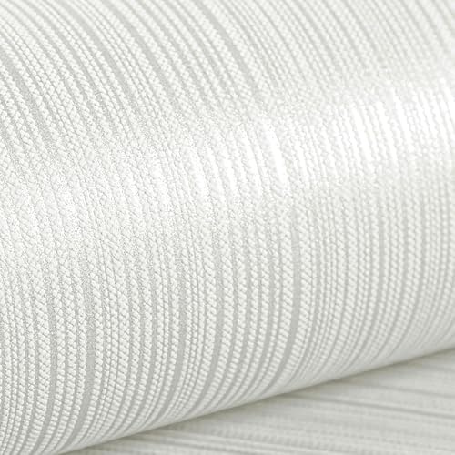 Plain Neutral Modern Thick Textured Designer Quality Wallpaper for Adults Kids Bedroom Living Room Lounge TV Backdrop Hallway and Stairs Beige White