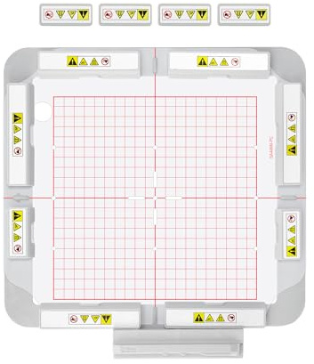 MagnaHoop Magnetrahmen für Brother Quattro 6000D 6700D Innovis NV6700D 6750D VQ2400 XE1 XJ1 und Babylock Solaris Destiny Ellisimor, Metall-Magnet-Stickmaschinen-Schärpe Rahmen (8x8-SA446MK)