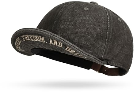 CLAPE Basecap mit Kurzem Schirm Weich Faltbar Verstellbar Short Brim Cap | Baumwolle,Leicht,Formbarer Schirm,Unisex Baseballkappe für Streetwear,Alltag,Freizeit,Reisen