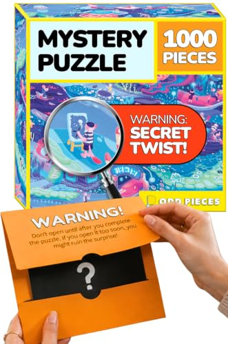 Odd Pieces Beyond the Kelp - Puzzle mystère 1000 pièces pour adultes - Puzzle d'histoire avec art magique