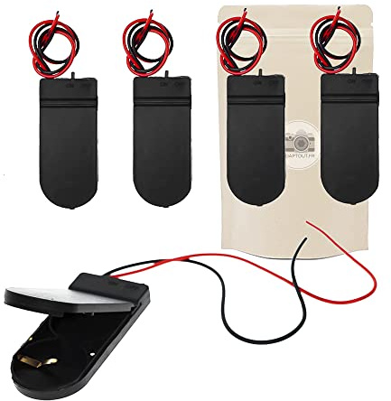 4X Embase Support a souder pour 2 Piles CR 2032 6V PCB Circuit imprimé Board Lithium