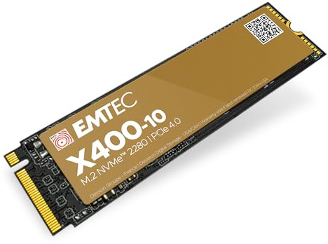 Emtec ECSSD4TX410 interne SSD 4TB 7400/7000MB/sek. X400-10 NVMe PCIe Gen. 4 M.2 - ECSSD4TX410