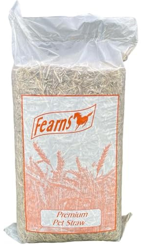Fearns Farm Straw Bedding - 4kg Comfy Bedding for Rabbits, Guinea Pigs, Sheep, Donkeys, Goats & Small Animals (4KG Bag)