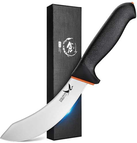 Golden Bird Ausbeinmesser profi, 15cm Fleischmesser Flexibel Schlachtermesser, Metzgermesser, Grillmesser scharf Fleisch, Outdoor Messer - Geschenke für Männer Frauen