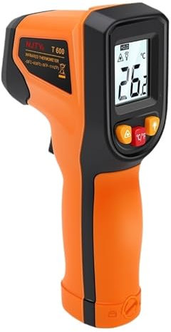 NIWPPKIMX Thermomètre Infrarouge, température de Chaleur Portable for testeur de Cuisson, Four à Pizza, Gril et Moteur-Lecture de la température de Surface Laser(50R)