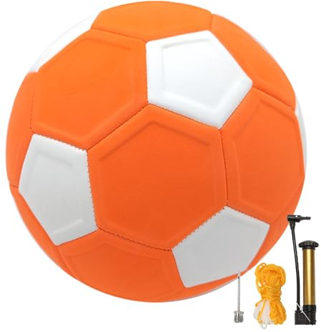 Ballon de Football Courbe Taille 5, Ballon de Foot a Effet pour Enfants Juniors avec Pompe, Ballon Courbe pour Enfants pour l'entraînement de Football, Jeu Extérieur et Intérieur et Comme Cadeau