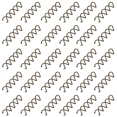 JchEnye 30 Stück Spirale Haarspange, Torsade Haarstab für Ballett-Haarstile, rotierbare DIY Haarspange, Braun