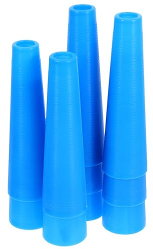 OATIPHO Avvolgitore di Filati in Plastica Design Angolare Preciso, Tubo Conico per Tessitura e Macchine ad Alta velocità, Confezione da 10 Pezzi Blu per Ricamo e Artigianato