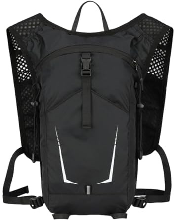 Vandringsryggsäck - nylon, 10,63 x 2,76 x 15,75 tum, vikbar ryggsäck, lätt | reflekterande och hopfällbar ryggsäck, resryggsäckspåsar för vandring, cykling, klättring, G-sessioner, svart, Se référer