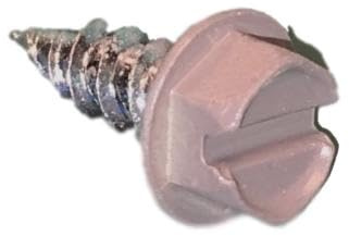 SCREWIT Brand #8 x 1/2 inch Gutter and downspout Colored Zip Screws with 1/4 inch Head (25, Dove Grey)