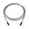 Selected Cable 9m Erdungsleitung -Kabel für Plattenspieler Phonogeräte und Mischpulte mit Masseanschluß inkl. vergoldeter Gabelschuh Masseleitung transparent silber Geflechtschirm
