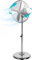 Wintem - Ventilatore a Piantana Regolabile in Acciaio Cromato 50W con 3 Velocità, Oscillazione Automatica e Altezza 100-140 cm – Fan Silenzioso per Casa, Camera da Letto, Salotto o Ufficio