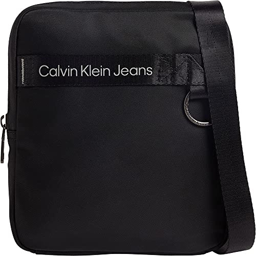 Calvin Klein Jeans Herren Umhängetasche Ultralight Reporter Klein Jeans, Schwarz (Black), Einheitsgröße