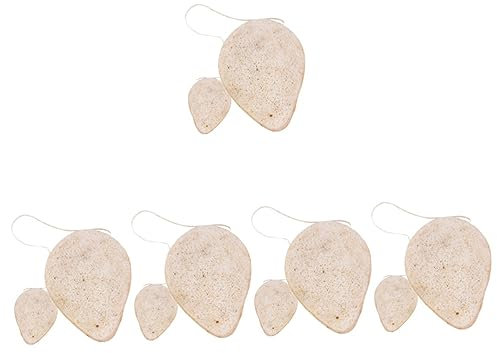 FOMIYES 10stücke Wiederverwendbare Gesichtsreinigungsschwämme Aus Walnuss-samen Natürlicher Reinigungsschwamm Für Sanfte Gesichtspflege Für Make-up Entfernen Und Gesichtsreinigung