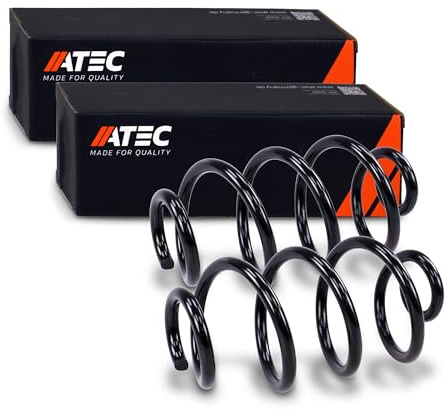 ATEC Germany 2x Fahrwerksfeder hinten links & rechts | Kompatibel mit: NISSAN NOTE, RENAULT CLIO III, CLIO III Grandtour, MODUS / GRAND MODUS