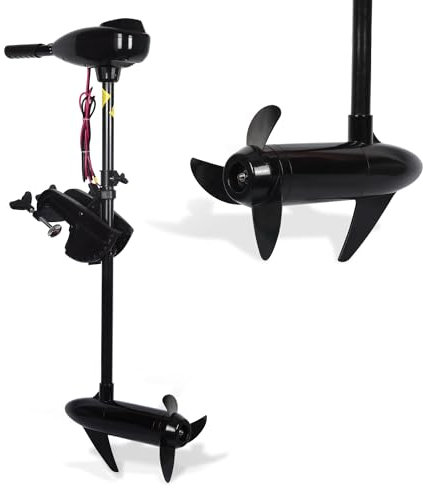Cloud Mountain Trolling Motor Elektrischer Außenborder Gebürstet für Angelboote Salzwasser Heckspiegel montiert mit verstellbarem Griff, 11,8 kg Schub 12 V 71,1 cm Schaft