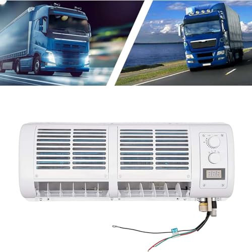 MAYFABD Auto Air Conditioners Wall For Car Caravan Truck Cooler fan Conditioner Conditioner Mini Small Portable Humidifier Bus LCD Liquid Crystal Display Manual Setting LCD,12v