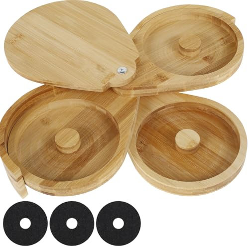Bamboo Margarita Kit Versatile Bar Salt and Sugar Margarita Sugar Rimmer Margarita Salt Rimmer with Sponge for Cocktails #(Light Brown)