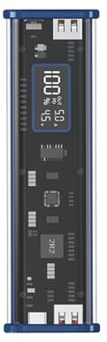 Scatola di ricarica fai da te per power bank, custodia di ricarica fai da te, con contenitore per batterie a 8 slot