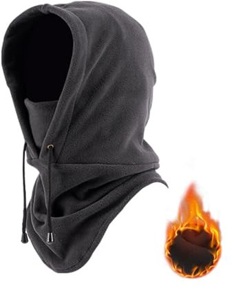 SEFIRST Balaclava Gesichtsmaske, Sturmhaube Winddichte Skimaske, Winter Vollgesichtsmaske für Herren und Damen, Motorrad- und Fahrrad Maske, Warme Sturmhaube für Outdoor Sports, Einheitsgröße, Grau