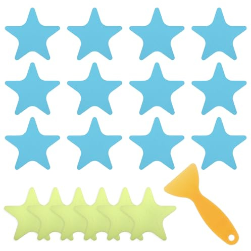 ZEYIYER 18 Stück Anti Rutsch Badewanne 10,5 cm Dusche Anti Rutsch mit Abstreifer, Antirutschmatte Dusche, rutschfeste Aufkleber, Badewannenmatte rutschfeste Aufkleber, Antirutschmatte Badewanne