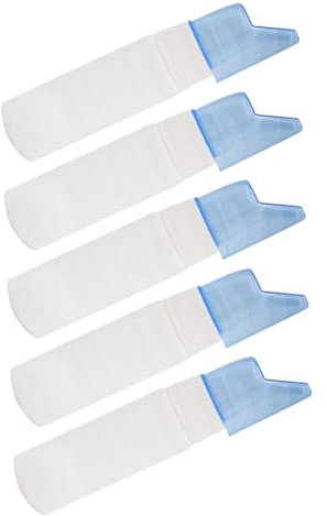 LIFKOME 5piezas Botellas Aerosol Nasal Para Spray Nasal Compacto y Portátil Con Tapa Protectora Antigoteo Para Viaje y Almacenamiento Seguro