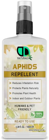 100% Natural Aphids Repellent | Safe for Humans & Pets | Protects Plants from Aphid & Bug Repellent | Ready-to-Use Spray | Indoor & Outdoor Plants | Non-Toxic | Pet & Child-Friendly (100ml Spray)