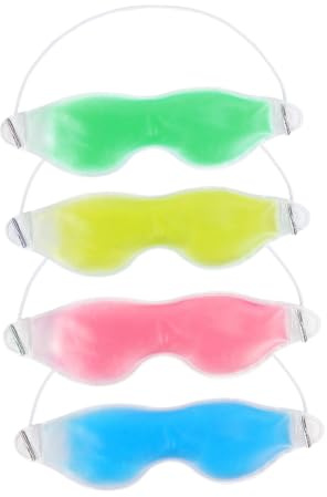 Wiederverwendbare Gel Augenmaske 4 Stück-pack aus Pvc mit Elastischem Band