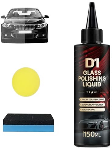 Liquide De Polissage pour Vitres Bianca D1, Produit De Polissage pour Vitres De Voiture Bomini, Dissolvant De Film D'huile, Nettoyant pour Pare-Brise, Spray Antibuée, Revêtement Hydrophobe(1pc)
