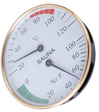 CAZSTYK Double Display Sauna Thermometers Hygrometer Indoor Humidity Temperature Gauge For Sauna Room Laboratory Greenhouse Hygrometer