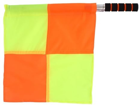 FußBallschiedsrichterfahne 4PCS Referee Linesman Flag For Sports Match Soccer Football Training FüR FußBall