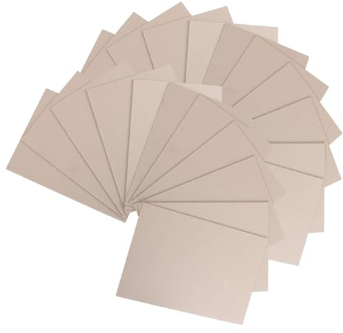 UKCOCO 20pcs 2.5mm A4 Grey Heavy Duty Book Binding Board Sheets Thick Cardstock Paper for Scrapbooking Craft Card Making and Album Cover Supplies