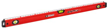Kapro - 770 Exodus Professional Box Level - 48 - With 45° Vial & Ruler - For Leveling, Measuring, Marking, and Cutting - Features 3 Vials, Precise Straightedge, and Wall-Grip